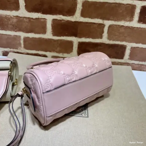 Hyperpeter leather GG GUCCI matelassé top handle bag 0501